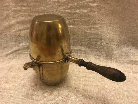 Vintage French Brass Coffee pot