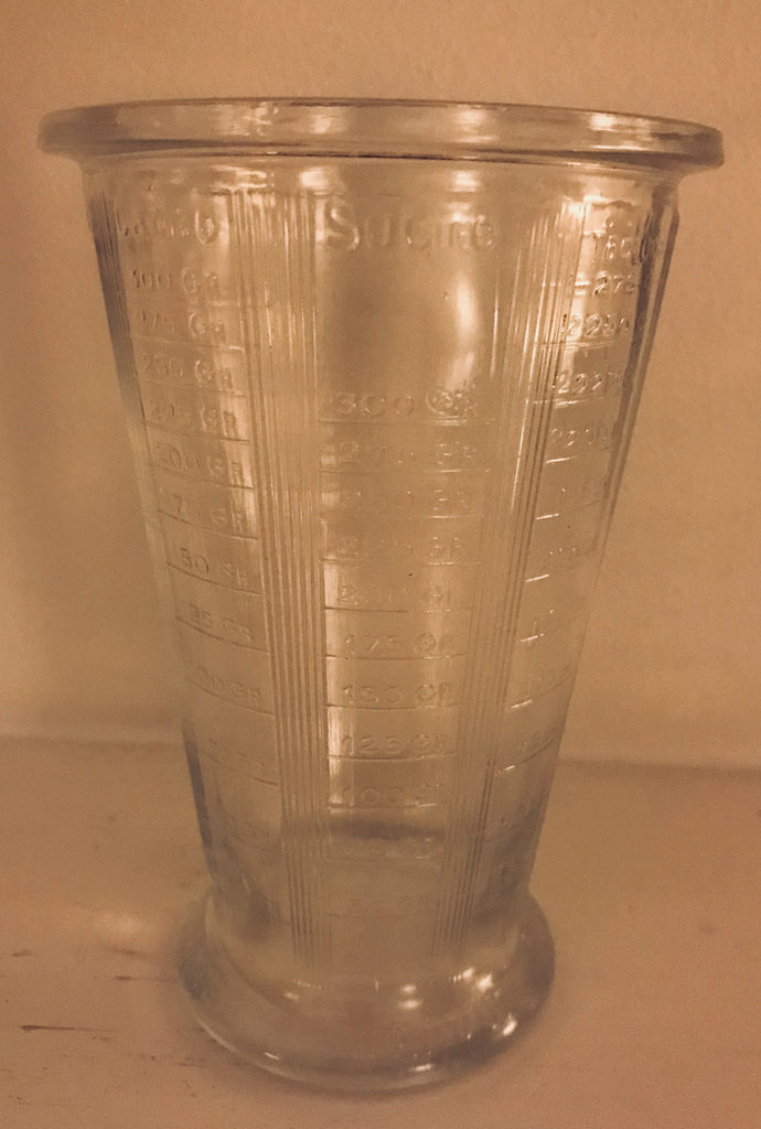 Vintage French Glass Measure