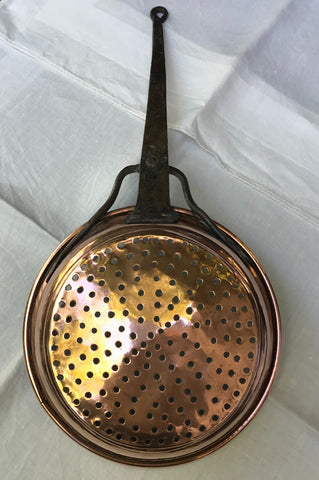 Vintage French Copper Strainer