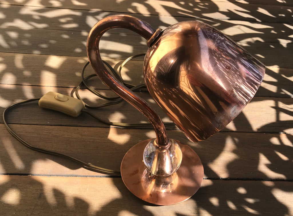 Vintage French Copper Lamp